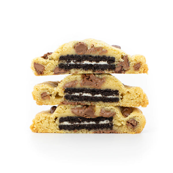 OOEY GOOEY STUFFED COOKIES <br> 1/2 DOZEN