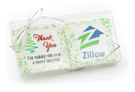 Crystal Clear Favor Gift Box of Logo Grahams  - 6 Favor Boxes