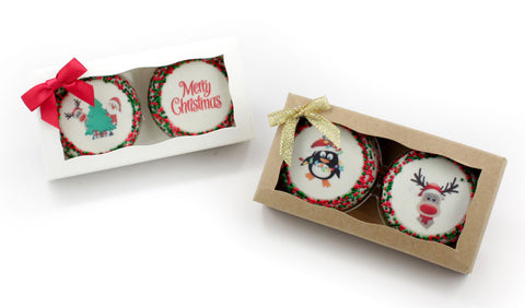 Christmas Oreo Cookie Favor  - 6 Favor Boxes