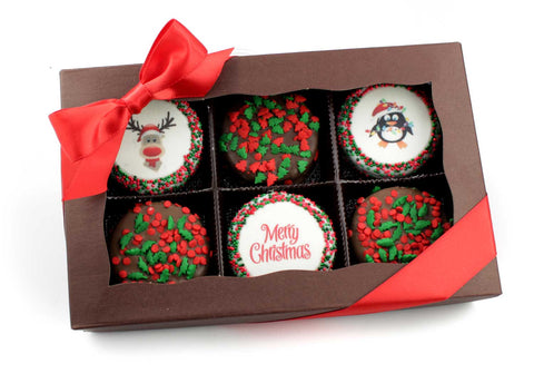 Christmas Gift Box of 6 Chocolate Oreos