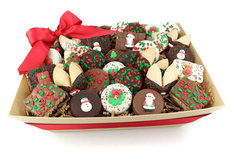 Christmas Gift Basket - 32 pc - Cookie HQ