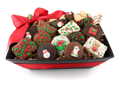 Christmas Gift Basket - 16 pc - Cookie HQ