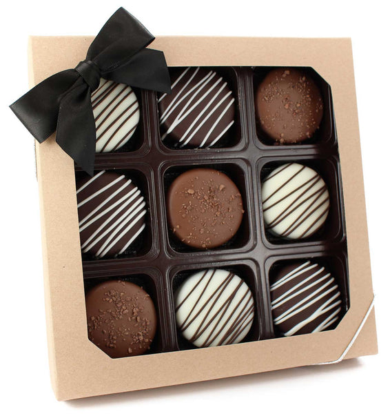 Box of 9 Chocolate Covered Assorted Oreos - Cookie HQ