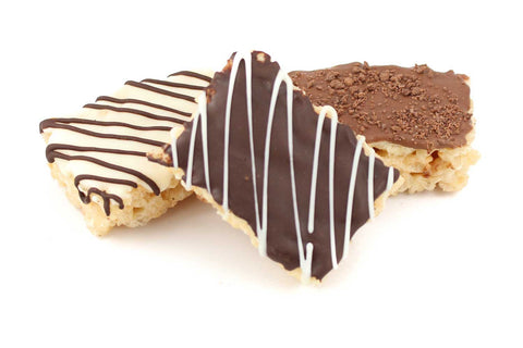 Mini Chocolate Covered Rice Krispies Treats - 12 pcs - Cookie HQ