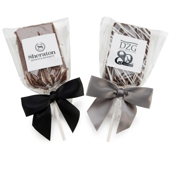 Chocolate Covered Rice Krispie Pop with Branded Bag - 12pcs