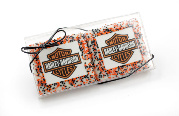 Crystal Clear 2Pc Favor Gift Box of Logo Grahams  - 6 pcs - Cookie HQ