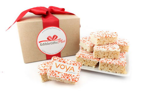 Mini Logo Rice Krispies Logo Treats - Gift Box of 12 - Cookie HQ