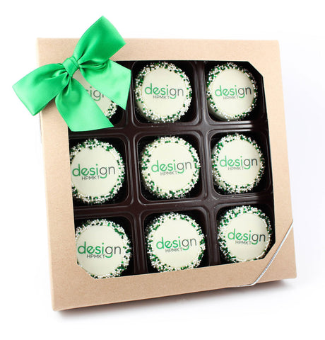Window Box of 9 Logo/Photo Branded Oreo Cookies - Cookie HQ