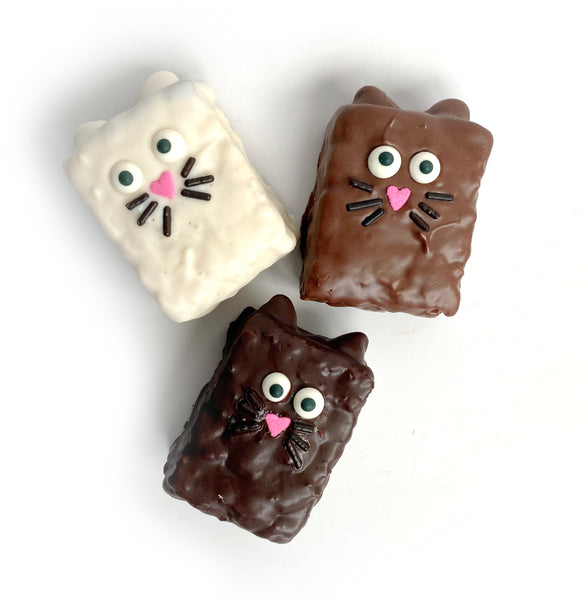 Halloween Cat Chocolate Covered Rice Krispies- 6pcs