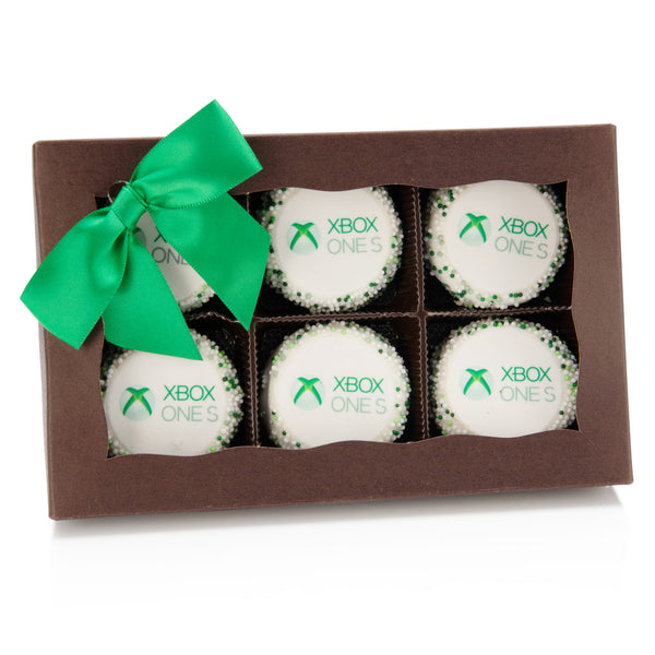 Chocolate Window Box of 6 Oreo Photo/Logo Cookies