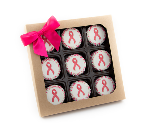 9pc Gift Box of Breast Cancer Awareness Oreos