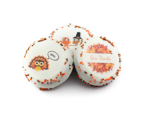 Cute Thanksgiving Chocolate Oreos - 12 pcs - Cookie HQ