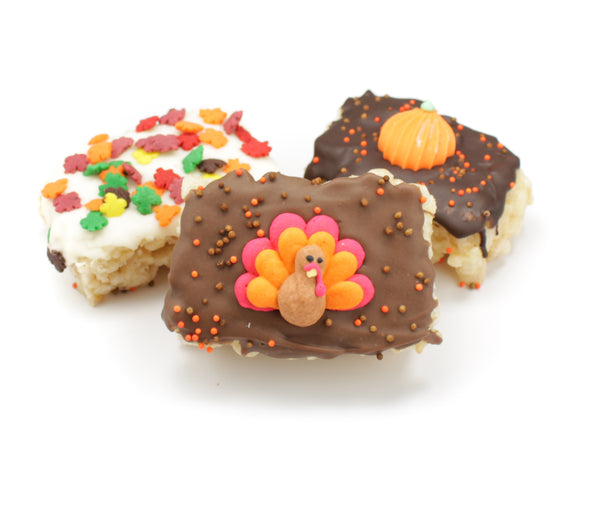 Thanksgiving Chocolate Mini Krispies- 12 pcs