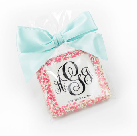 Wedding Chocolate Covered Graham Crackers - 12 pcs